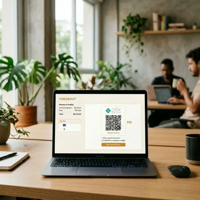 Gateway de pagamento com checkout Pix